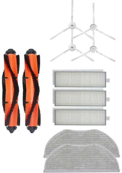 Xiaomi Vacuum Mop 2in1 Essential (Mjstg1) Robot Süpürge Uyumlu 11'li Yedek Parça Seti