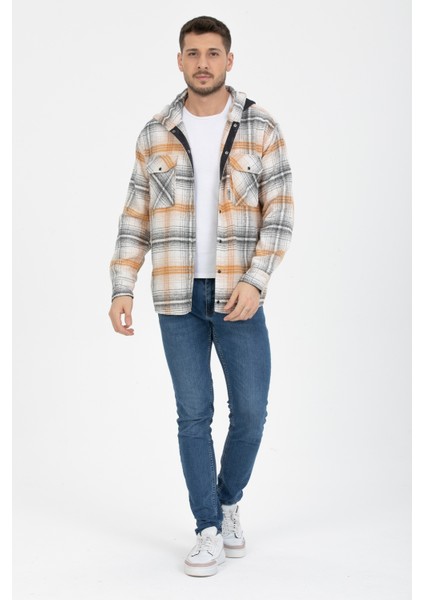 Sabit Kapşonlu Oduncu Gömlek