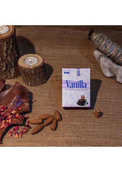 International Vanilla (Vanilya) Geri Akış (Back Flow) Tütsü 10 Adet