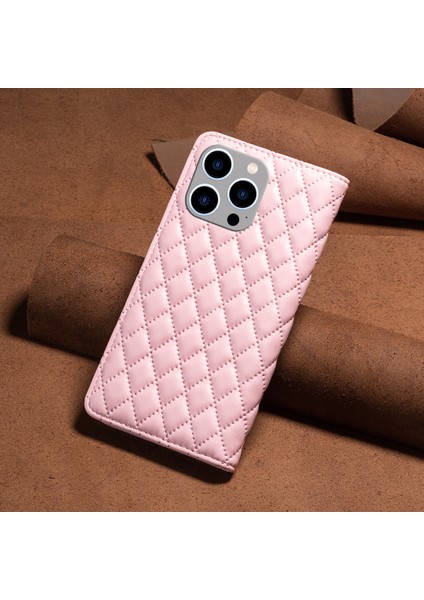 Apple iPhone 14 Pro Max Için Deri Cüzdan Standı Telefon Kılıfı - Pembe (Yurt Dışından) indirimleri