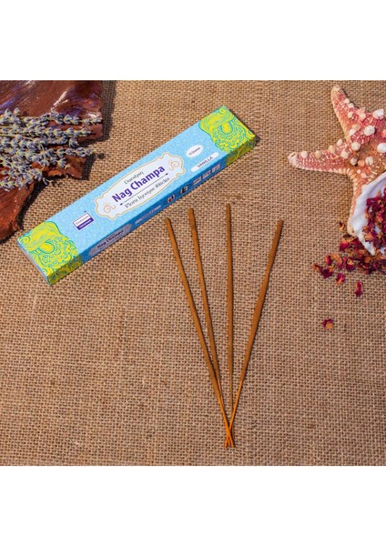 International Nag Champa Naturel Vanilla 15 Gram Çubuk Tütsü (1 Saate Kadar Yanma Süresi)
