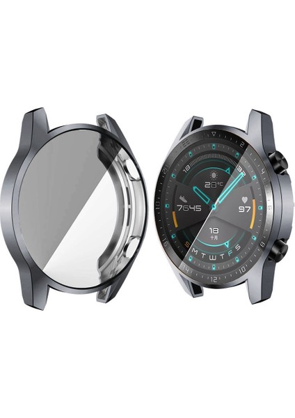 46MM Tpu Her Şey Dahil Saat Kılıfı Gri (Yurt Dışından)