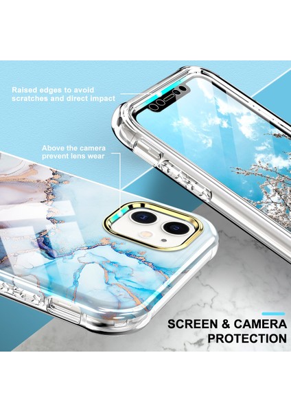 Apple iPhone 14 Pro Için Desen Tpu Tampon Telefon Kılıfı - Mavi (Yurt Dışından) modelleri