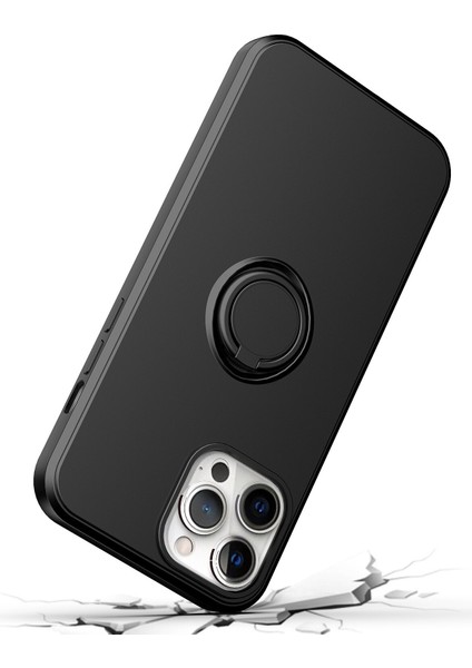 Apple iPhone 14 Için Ince Silikon Yüzük Stand Telefon Kılıfı - Kırmızı (Yurt Dışından) indirimleri