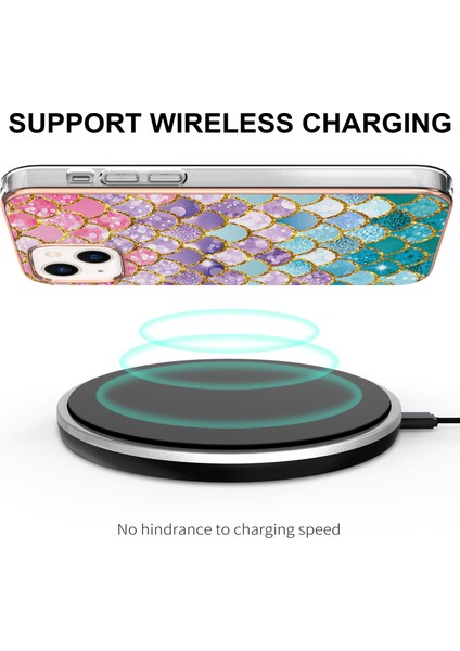 Apple iPhone 14 Için Ince Desenli Tpu Tampon Telefon Kılıfı - Renkli (Yurt Dışından) fırsatları