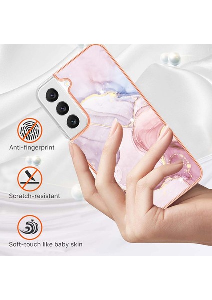 Galaxy S23+ Için Mermer Desenli Tpu Tampon Telefon Kılıfı - Rose Gold (Yurt Dışından) fiyatları