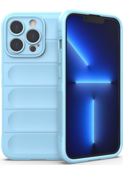Apple iPhone 14 Pro Max Için Yumuşak Kauçuk Telefon Kılıfı - Mavi (Yurt Dışından) fiyatları