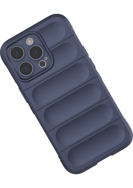 Apple iPhone 14 Pro Max Için Yumuşak Kauçuk Telefon Kılıfı - Lacivert (Yurt Dışından) fırsatları