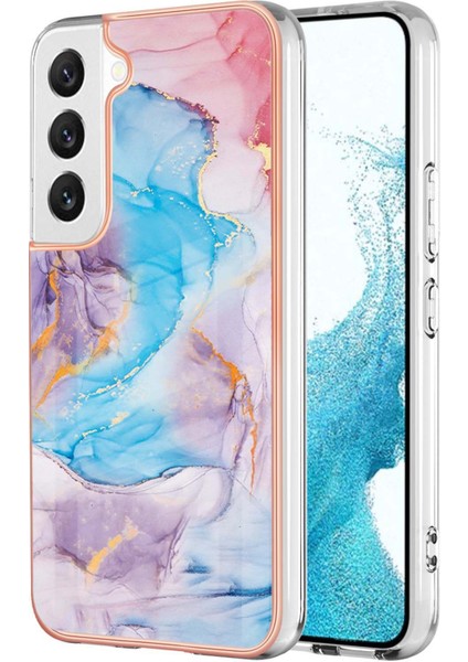 Galaxy S23 Için Ince Desenli Tpu Tampon Telefon Kılıfı - Mavi (Yurt Dışından)