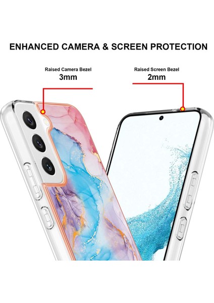 Galaxy S23 Için Ince Desenli Tpu Tampon Telefon Kılıfı - Mavi (Yurt Dışından) fırsatları