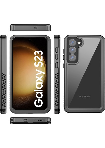 Galaxy S23 Için Su Geçirmez Kılıf Ekran Koruyucu IP68 Su Altı Telefon Kılıfı - Siyah (Yurt Dışından) fiyatları