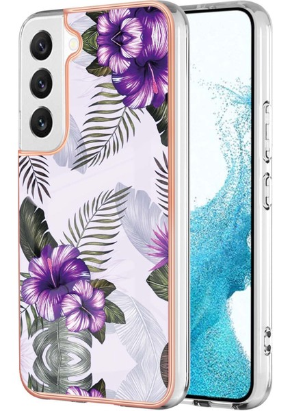 Galaxy S23+ Için Ince Desenli Tpu Tampon Telefon Kılıfı - Mor (Yurt Dışından)