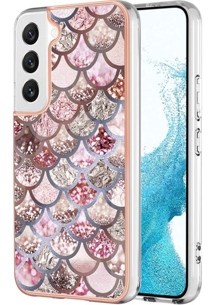 Galaxy S23 Için Ince Desenli Tpu Tampon Telefon Kılıfı - Pembe (Yurt Dışından)