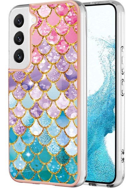 Galaxy S23 Için Ince Desenli Tpu Tampon Telefon Kılıfı - Renkli (Yurt Dışından)