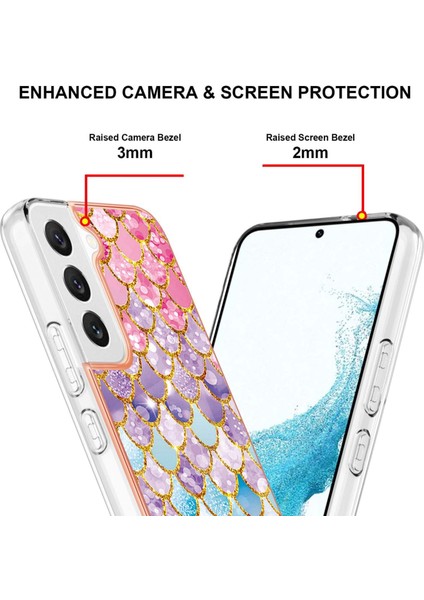 Galaxy S23 Için Ince Desenli Tpu Tampon Telefon Kılıfı - Renkli (Yurt Dışından) fırsatları