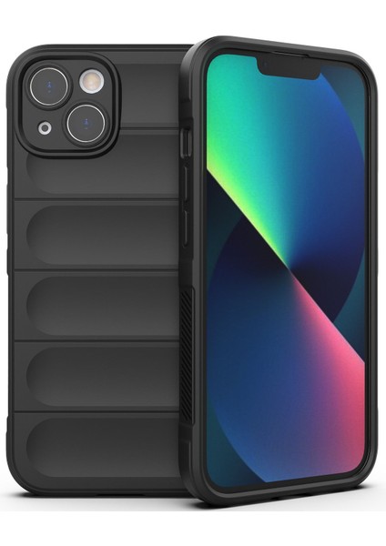 Apple iPhone 14 Için Yumuşak Kauçuk Telefon Kılıfı - Siyah (Yurt Dışından) fiyatları