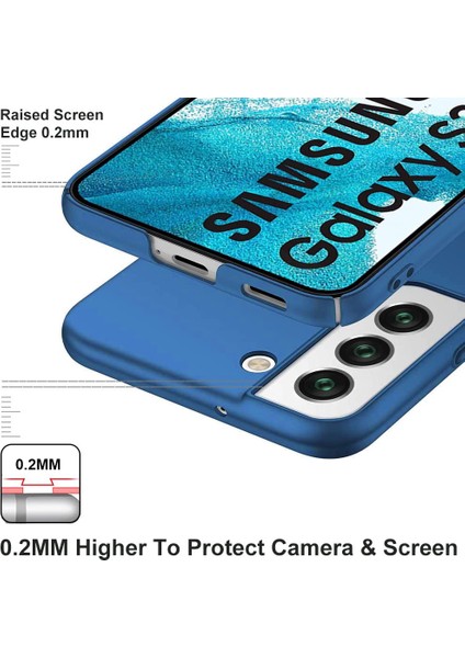 Galaxy S22 Plus 5g Için Ince Sert Pc Mat Arka Telefon Kılıfı - Mavi (Yurt Dışından)