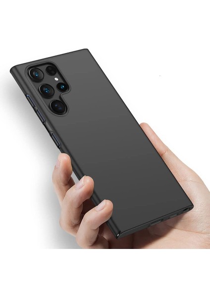 Galaxy S23 Ultra Için Ince Sert Pc Mat Arka Telefon Kılıfı - Siyah (Yurt Dışından) indirimleri