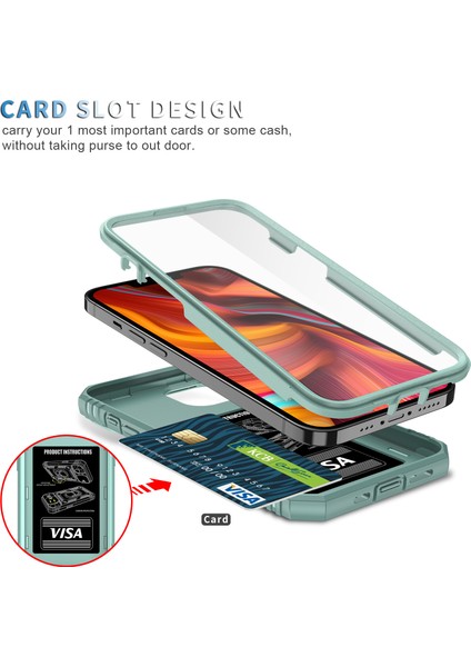 Apple iPhone 14 Plus Için Kayar Lens Koruyucu Halka Standlı Telefon Kılıfı - Yeşil (Yurt Dışından) fırsatları
