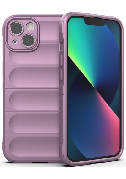 Apple iPhone 14 Plus Için Yumuşak Kauçuk Telefon Kılıfı - Mor (Yurt Dışından)