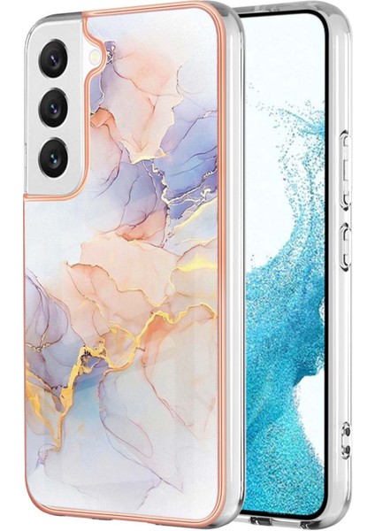 Galaxy S23+ Için Ince Desenli Tpu Tampon Telefon Kılıfı - Beyaz (Yurt Dışından)