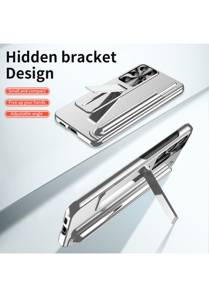 Galaxy S23 Ultra Için Lüks Elektrolizle Sert Pc Telefon Kılıfı - Gümüş (Yurt Dışından) modelleri