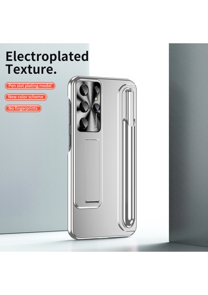 Galaxy S23 Ultra Için Lüks Elektrolizle Sert Pc Telefon Kılıfı - Gümüş (Yurt Dışından) indirimleri
