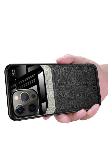 Apple iPhone 14 Pro Için Tpu Cam Lens Korumalı Telefon Kılıfı - Siyah (Yurt Dışından)