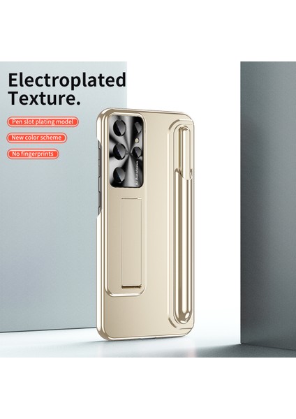 Galaxy S23 Ultra Için Lüks Elektrolizle Sert Pc Telefon Kılıfı - Altın (Yurt Dışından) indirimleri