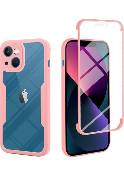 Apple iPhone 14 Plus Için Yumuşak Tpu Ekran Koruyucu Telefon Kılıfı - Pembe (Yurt Dışından)