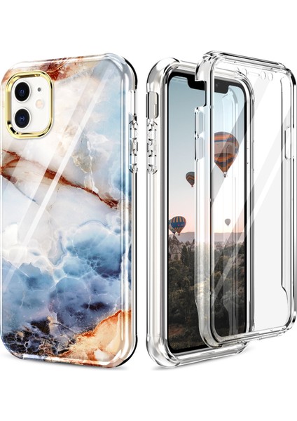 Apple iPhone 14 Plus Için Desen Tpu Tampon Telefon Kılıfı - Gri (Yurt Dışından)