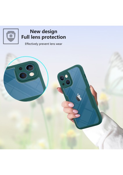 Apple iPhone 14 Plus Için Yumuşak Tpu Ekran Koruyucu Telefon Kılıfı - Mavi (Yurt Dışından)
