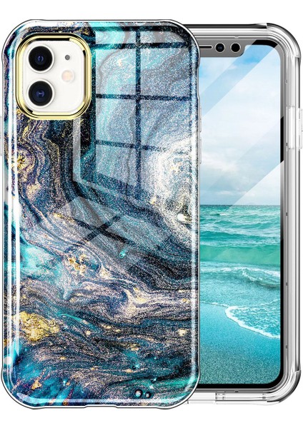 Apple iPhone 14 Plus Için Desen Tpu Tampon Telefon Kılıfı - Turkuaz (Yurt Dışından) fiyatları