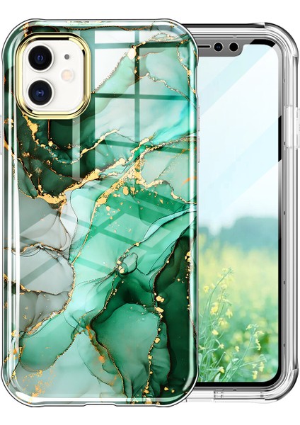 Apple iPhone 14 Plus Için Desen Tpu Tampon Telefon Kılıfı - Yeşil (Yurt Dışından) fiyatları