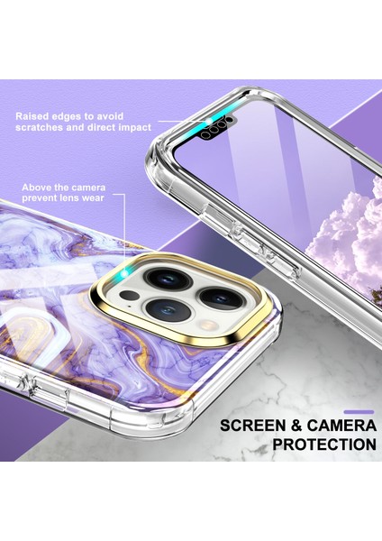 Apple iPhone 14 Plus Için Desen Tpu Tampon Telefon Kılıfı - Mor (Yurt Dışından) modelleri