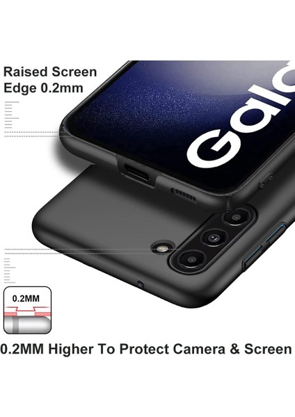 Galaxy S23+ Için Ince Sert Pc Mat Arka Telefon Kılıfı - Siyah (Yurt Dışından) modelleri