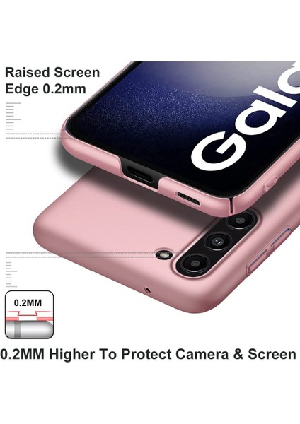 Galaxy S23+ Için Ince Sert Pc Mat Arka Telefon Kılıfı - Rose Gold (Yurt Dışından) modelleri