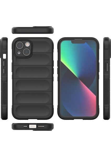 Apple iPhone 14 Plus Için Yumuşak Kauçuk Telefon Kılıfı - Gri (Yurt Dışından)