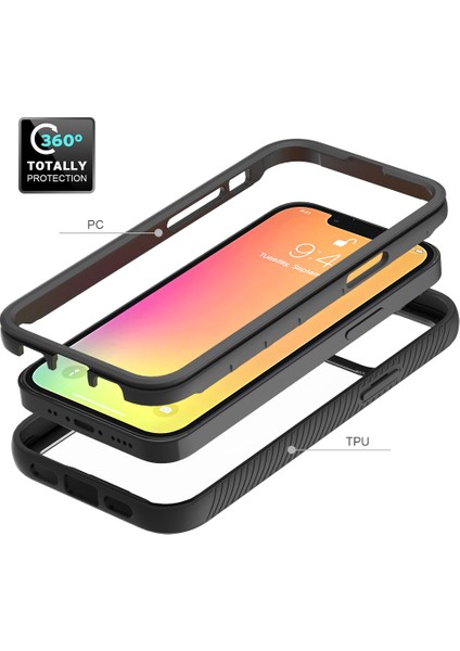 Apple iPhone 14 Için Hibrit Tam Koruma Telefon Kılıfı - Kırmızı (Yurt Dışından) modelleri