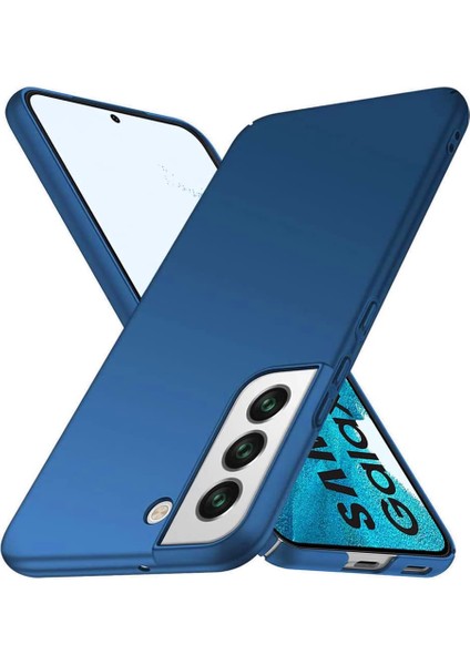 Galaxy S22 5g Için Ince Sert Pc Mat Arka Telefon Kılıfı - Mavi (Yurt Dışından)