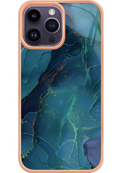 Apple iPhone 14 Pro Için Desen Sert Arka Şeffaf Tpu Tampon Telefon Kılıfı - Yeşil (Yurt Dışından) fiyatları