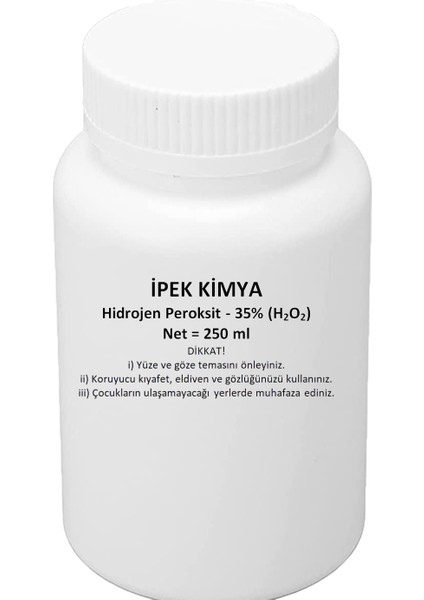 Ipek Kimya Hidrojen Peroksit %35 Oksijenli Su 250 ml