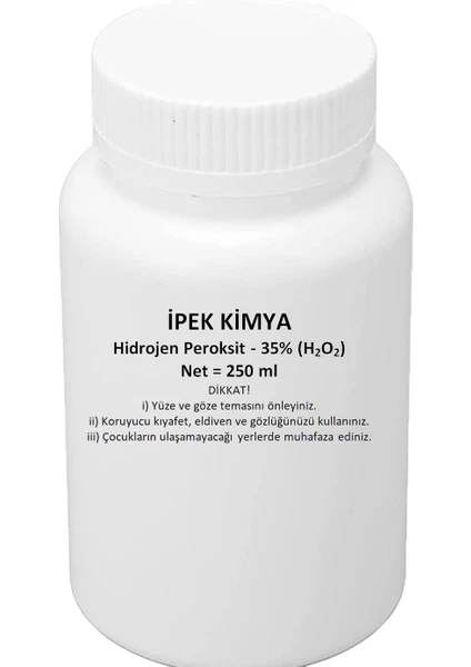 Ipek Kimya Hidrojen Peroksit %35 Oksijenli Su 250 ml