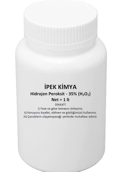 Ipek Kimya Hidrojen Peroksit %35 Oksijenli Su 1 Lt