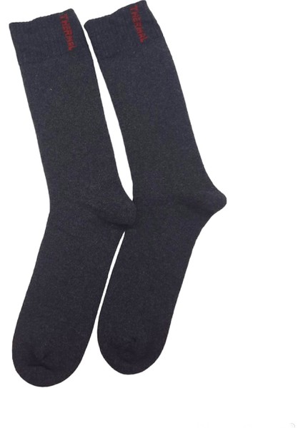 Black Arden Socks Erkek Renkli Termal Kışlık Desensiz Tek Çift 40-44 Numara Uzun Çorap BT-0718