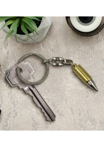 Gift Metal Zincirli Eskitme Kurşun Anahtarlık