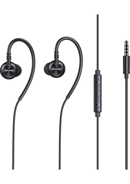 L3 Kablolu Kulaklık 6 Çekirdekli Hat Kontrolü Müzik Için Abs Stereo Kulak Içi Kulaklık (Yurt Dışından)