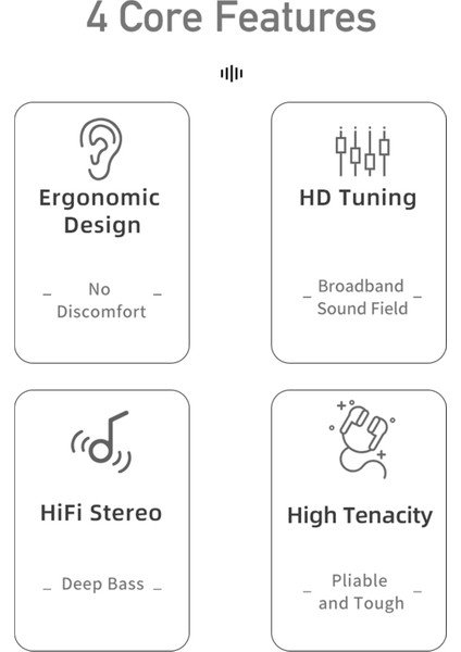 L3 Kablolu Kulaklık 6 Çekirdekli Hat Kontrolü Müzik Için Abs Stereo Kulak Içi Kulaklık (Yurt Dışından) fiyatları