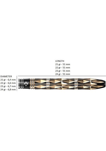 Imperial Diamond %90 Tungsten Dart Oku