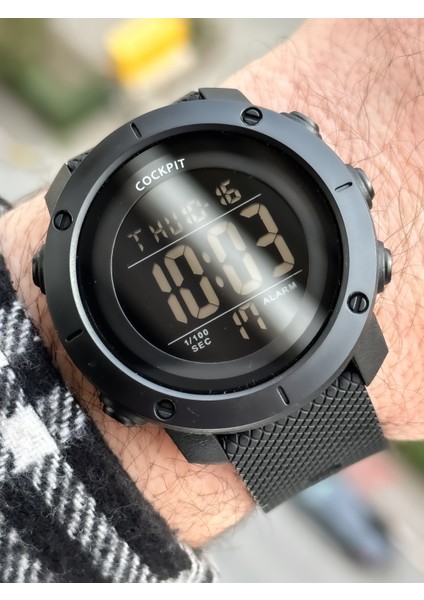 Marka Water Resist ,alarm, Işıklı, Siyah Silikon Kordon Spor Erkek Kol Saati fırsatları